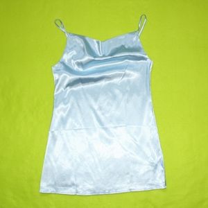 Silky Slip Dress in Sky blue